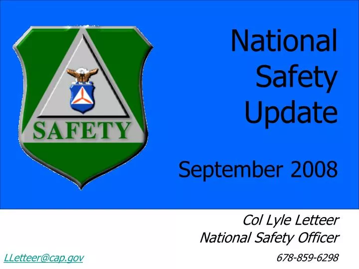 national safety update september 2008