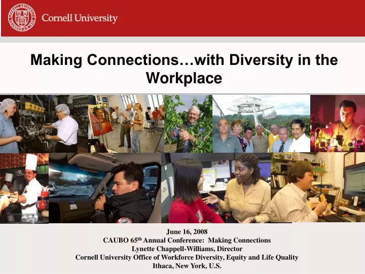 making connections with diversity in the workplace