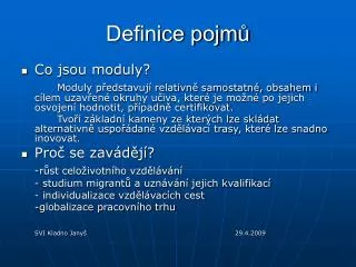 definice pojm