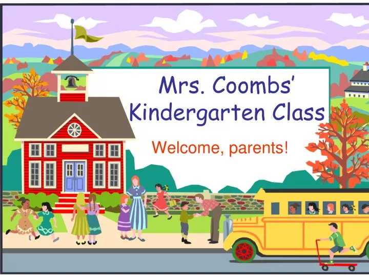 mrs coombs kindergarten class