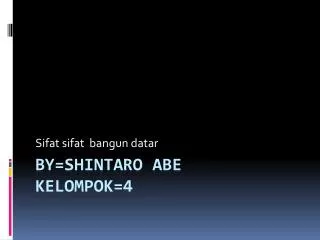 sifat sifat bangun datar