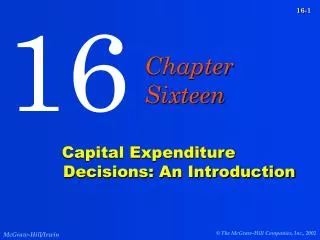 Capital Expenditure Decisions: An Introduction
