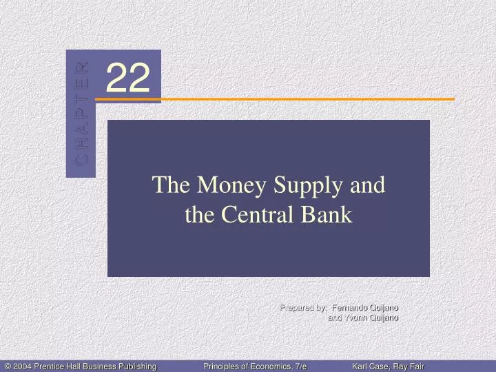 the money supply and the central bank