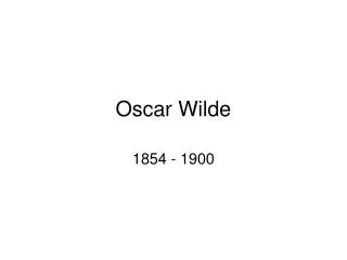 Oscar Wilde