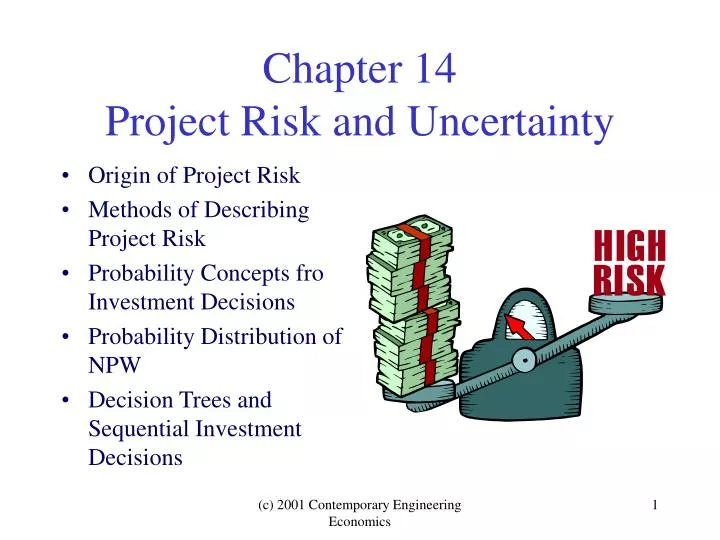 chapter 14 project risk and uncertainty