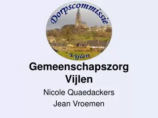 gemeenschapszorg vijlen