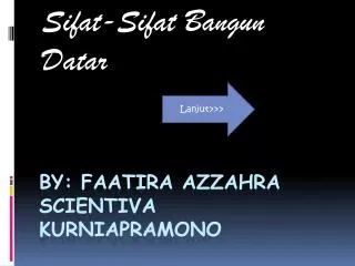 sifat sifat bangun datar