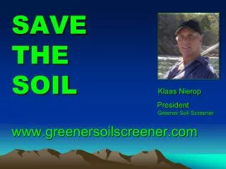 RESCREEN REUSE RESELL greenersoilscreener