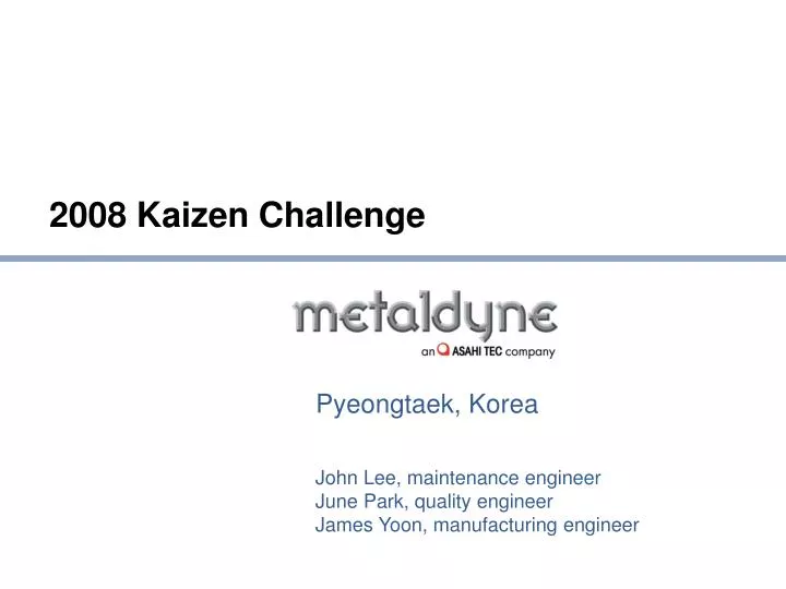 2008 kaizen challenge