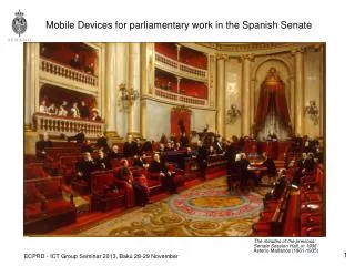 Mobile Devices for parliamentary work in the Spanish Senate
