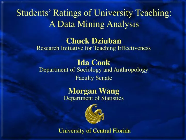 students ratings of university teaching a data mining analysis