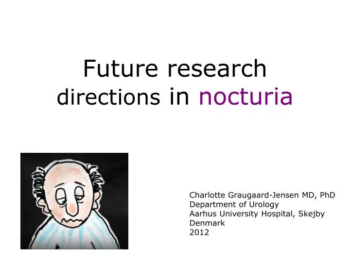 future research directions in nocturia