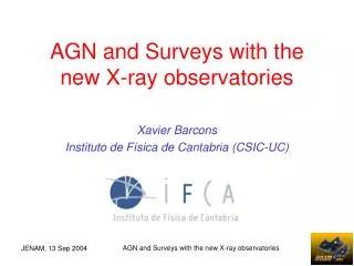 AGN and Surveys with the new X-ray observatories