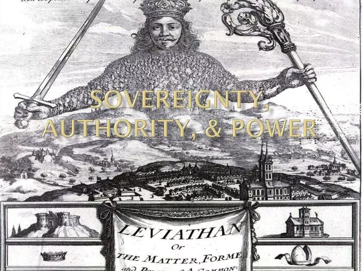 sovereignty authority power