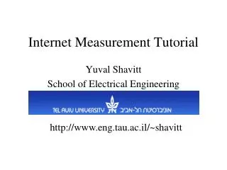 internet measurement tutorial