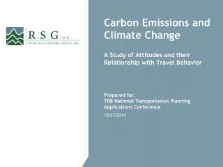 Carbon Emissions and Climate Change