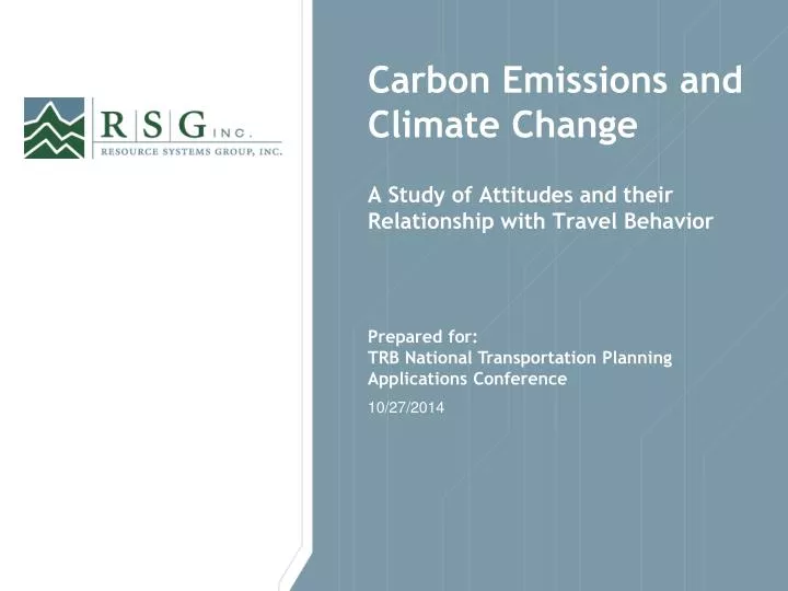 carbon emissions and climate change