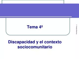 tema 4 discapacidad y el contexto sociocomunitario
