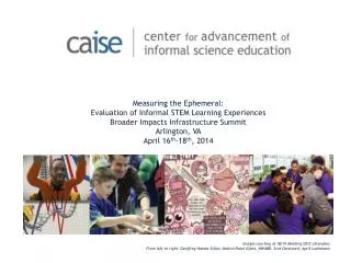 Measuring the Ephemeral: Evaluation of Informal STEM Learning Experiences