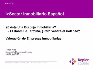 sector inmobiliario espa ol