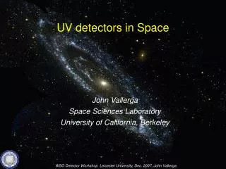 UV detectors in Space