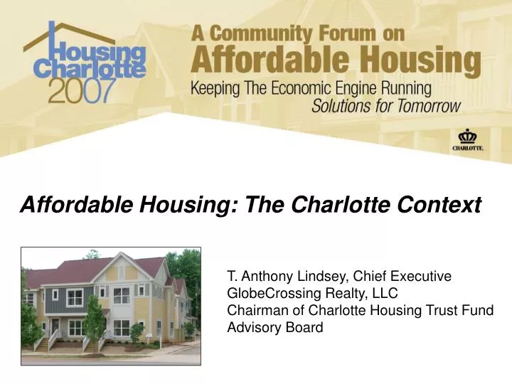 affordable housing the charlotte context