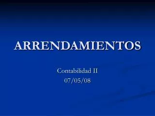 arrendamientos