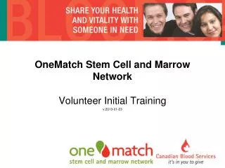 OneMatch Stem Cell and Marrow Network