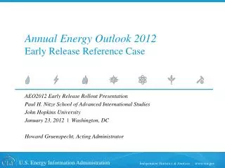 Annual Energy Outlook 2012 Early Release Reference Case