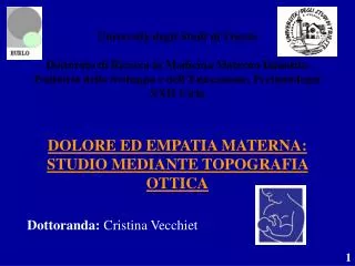 dottoranda cristina vecchiet
