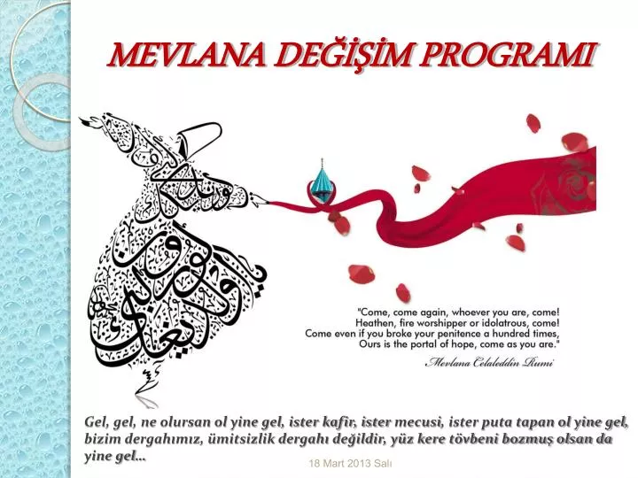 mevlana de m programi