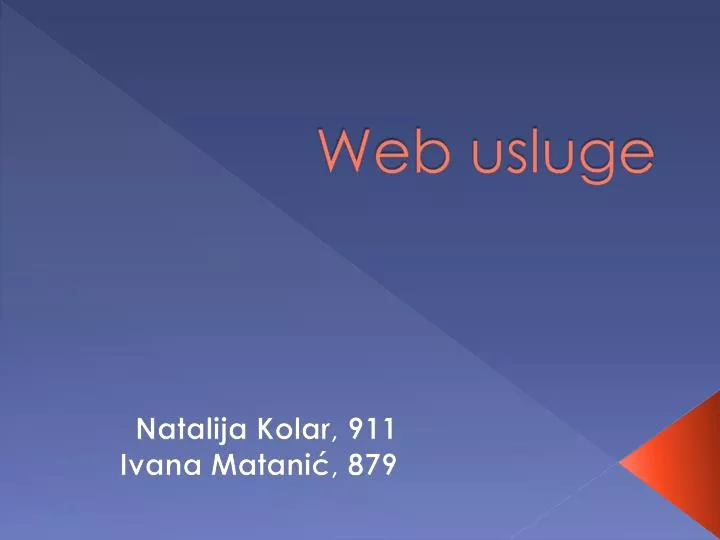 web usluge