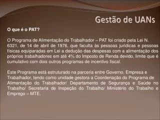 gest o de uans