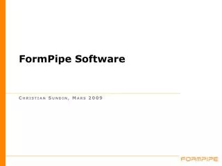 formpipe software