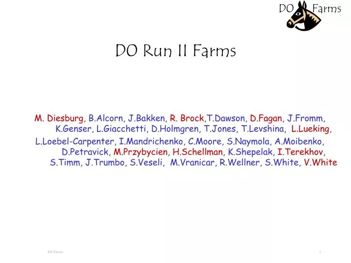 d0 run ii farms
