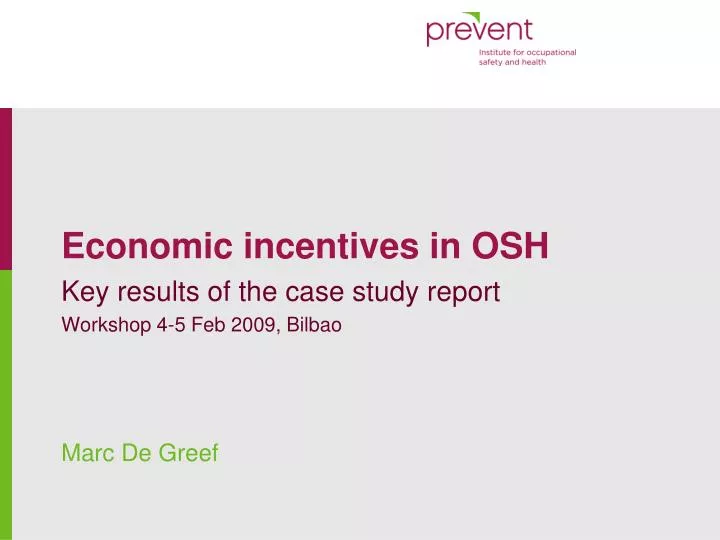 economic incentives in osh