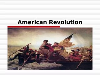 American Revolution