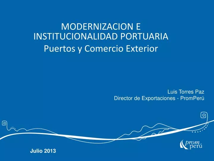 modernizacion e institucionalidad portuaria puertos y comercio exterior