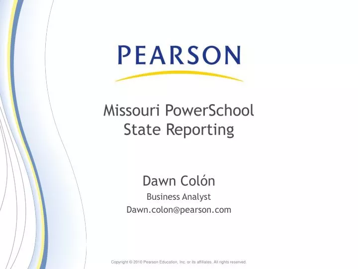 missouri powerschool state reporting