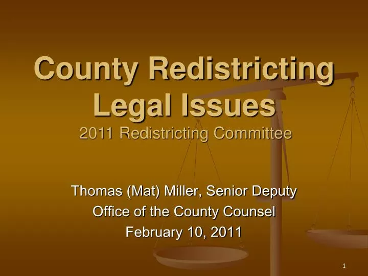 county redistricting legal issues 2011 redistricting committee