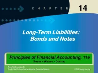 Long-Term Liabilities: Bonds and Notes