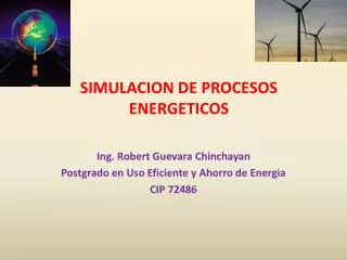 simulacion de procesos energeticos