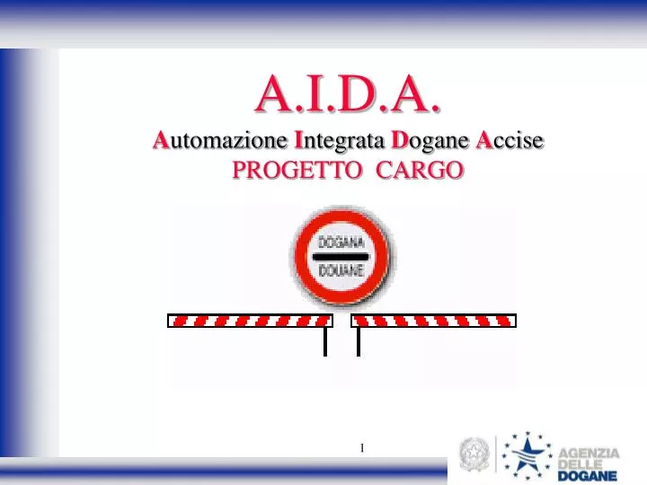 a i d a a utomazione i ntegrata d ogane a ccise progetto cargo