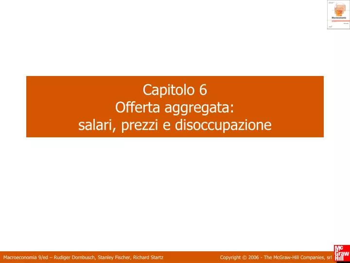 capitolo 6 offerta aggregata salari prezzi e disoccupazione