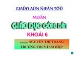 GIAÙO AÙN ÑIEÄN TÖÛ MOÂN - slide 1