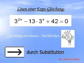l sen einer expo gleichung