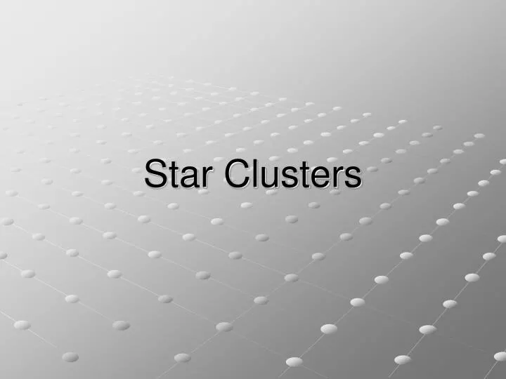 star clusters