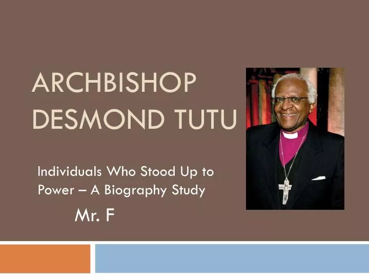 archbishop desmond tutu