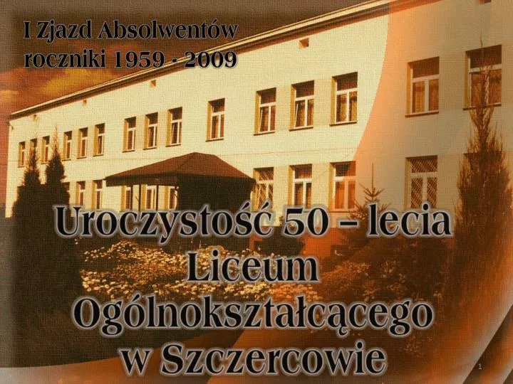 uroczysto 50 lecia liceum og lnokszta c cego w szczercowie