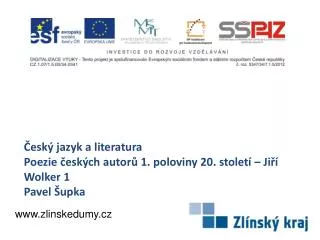 esk jazyk a literatura poezie esk ch autor 1 poloviny 20 stolet ji wolker 1 pavel upka